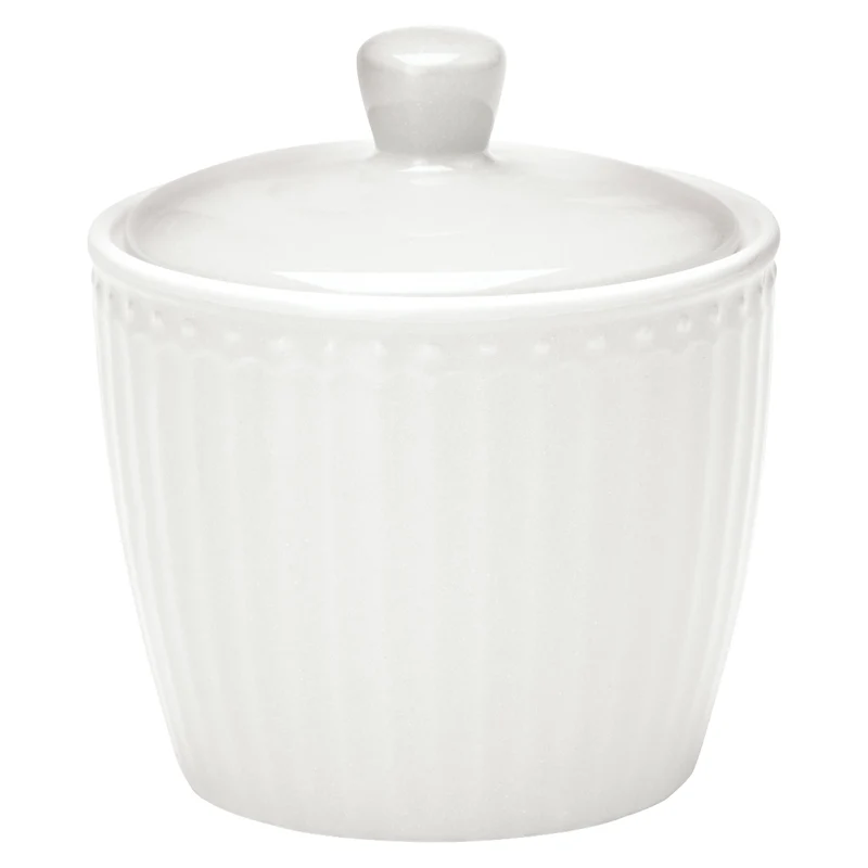 Greengate Alice Zuckerdose white 10 cm