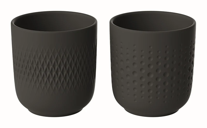 Villeroy & Boch Manufacture Collier noir Becher Set 2tlg.