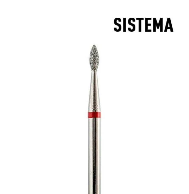Tröpfchen 1,6 mm bis 2,5 mm rot Fräseraufsatz SISTEMA