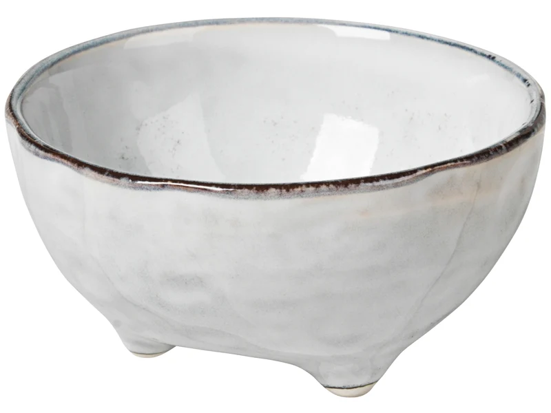 Broste Copenhagen NORDIC SAND Schale L mit Füßen 11 cm