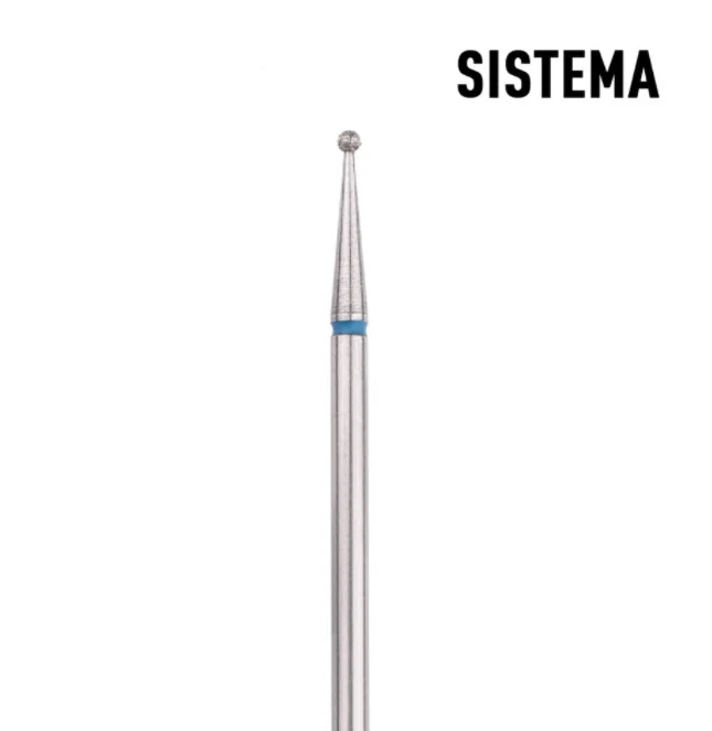 Kugel 1,2 mm bis 5,0 mm blau Fräseraufsatz SISTEMA