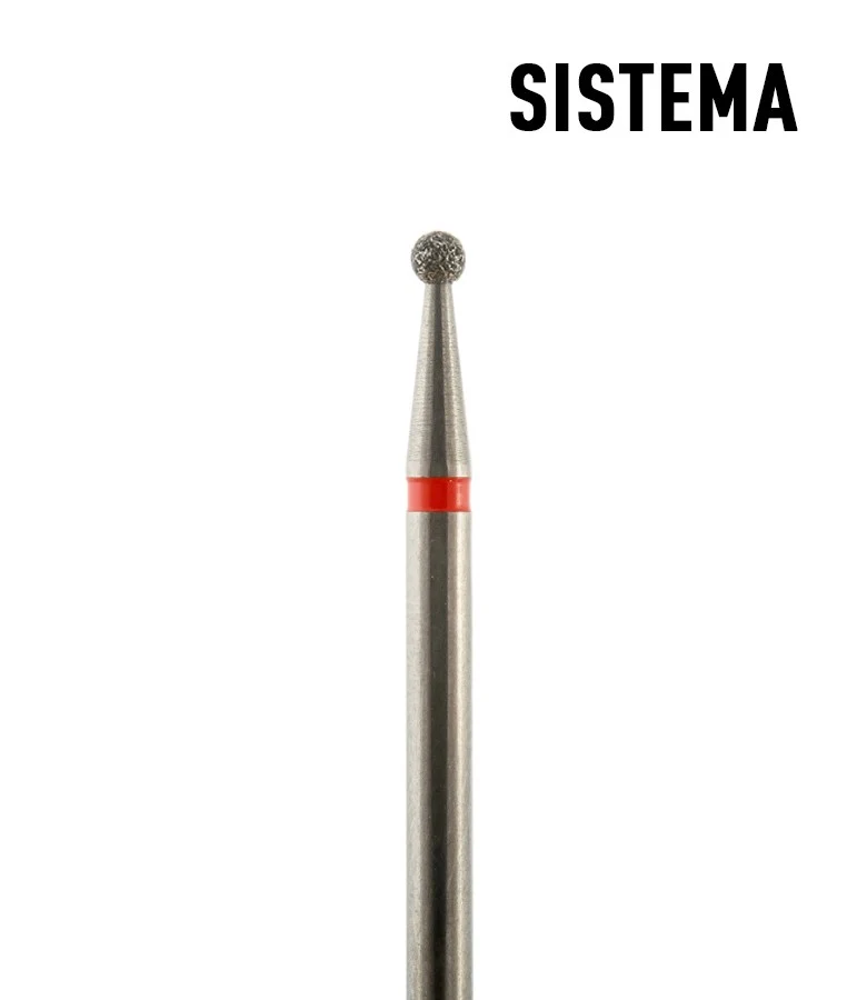 Kugel 1,2 mm bis 5,00 mm rot Fräseraufsatz SISTEMA
