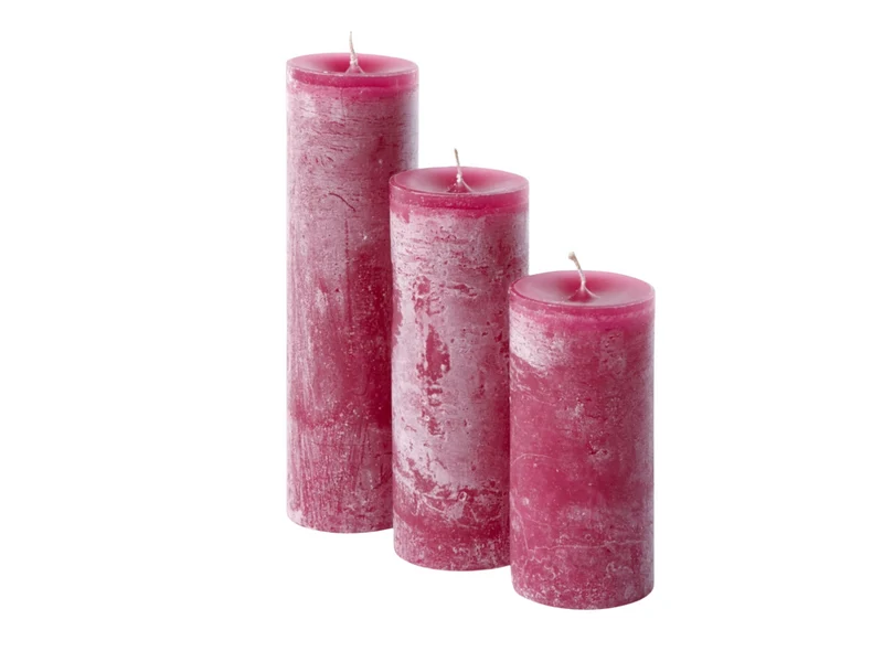 Dekocandle Mini Super Kerze crimson Ø 10 x 20 cm (1 Stück)