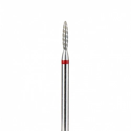 Flamme Tornado mit sicherer Spitze 1,6 mm bis 2.5 mm rot Fräseraufsatz SISTEMA