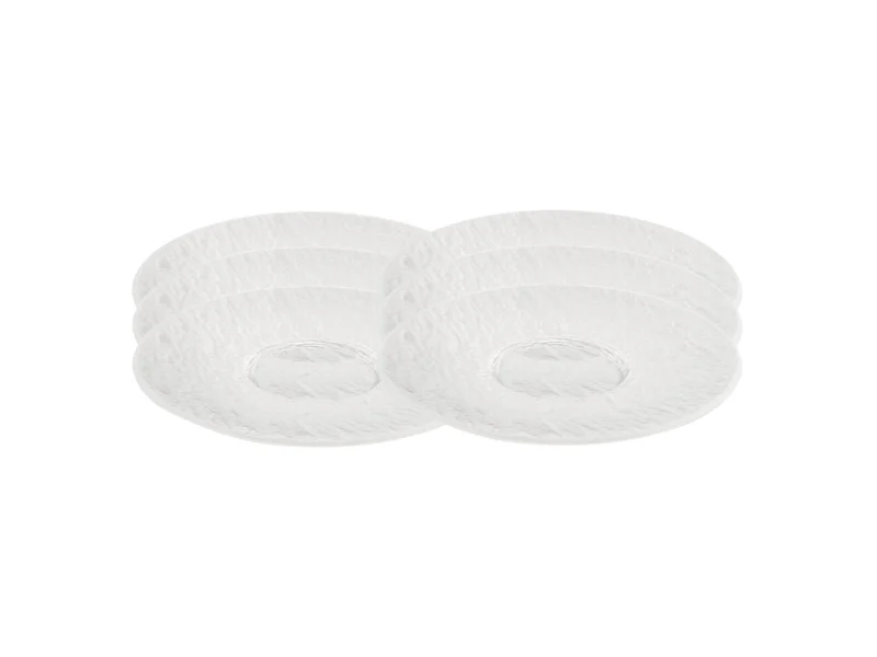 Villeroy & Boch Manufacture Rock blanc Kaffeeuntere 15,5 cm Set6