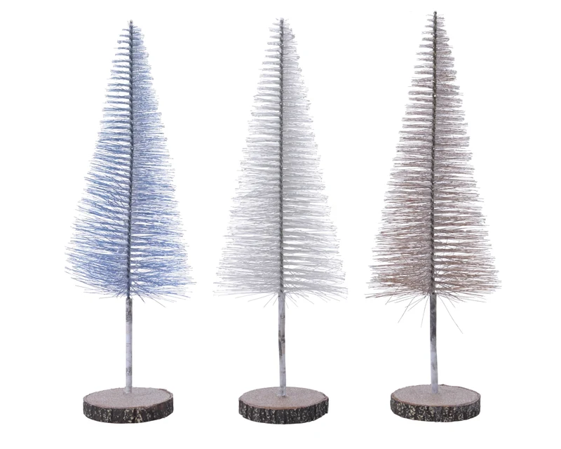Decoris Glitzerbaum 11 x 34 cm sortiert