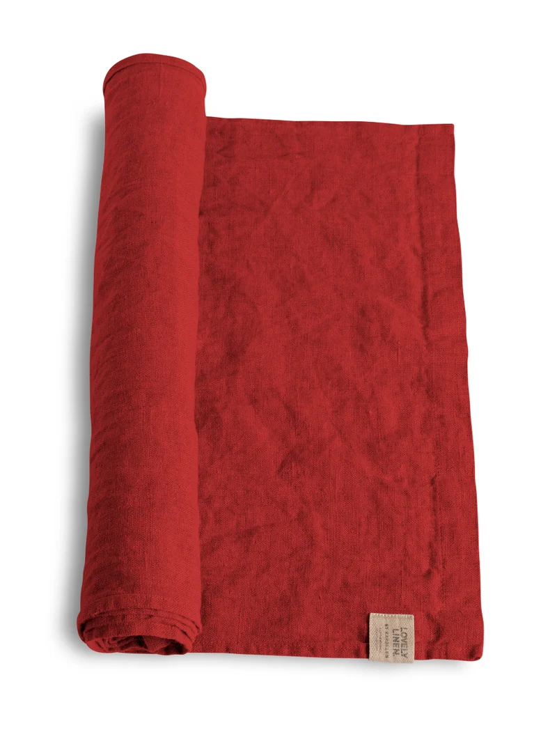 Lovely Linen Lovely Tischläufer Leinen real red 47 x 150 cm