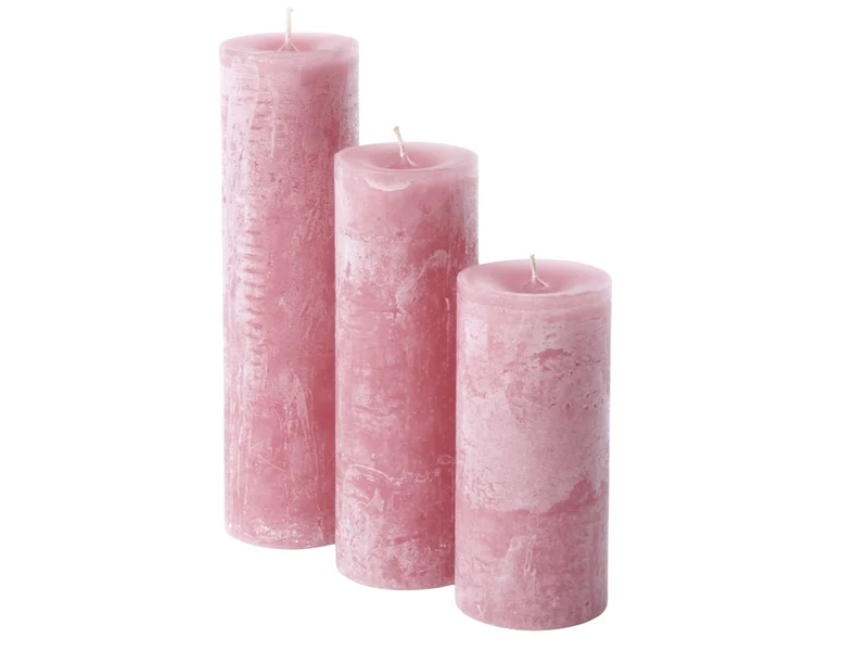 Dekocandle Zylinder-Kerze old red Ø 8,6 x 20 cm (1 Stück)