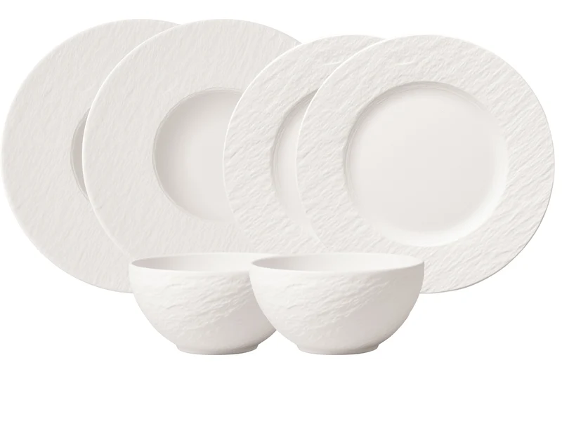Villeroy & Boch Manufacture Rock blanc Starter Set 6tlg.