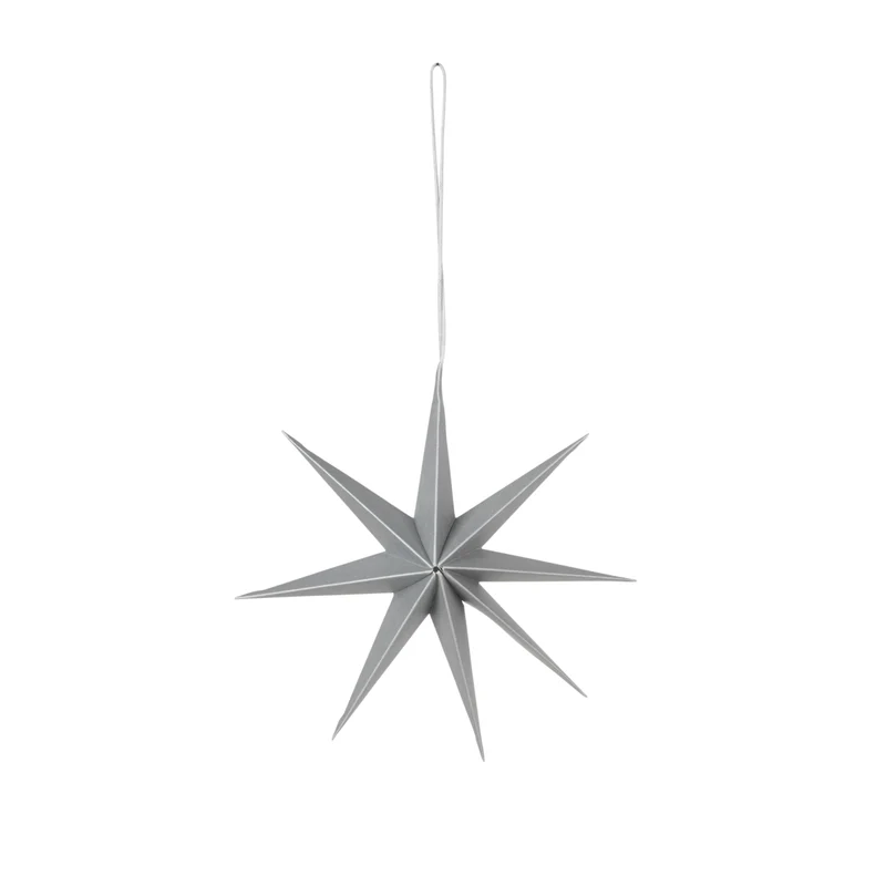 Broste Copenhagen STAR Papierhänger S silver 15 cm