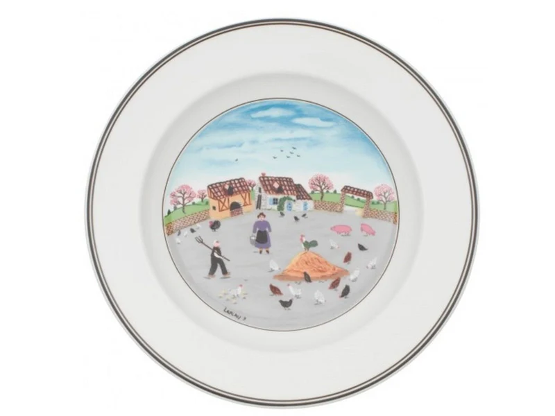 Villeroy & Boch Design Naif Suppenteller Hühnerhof 21 cm