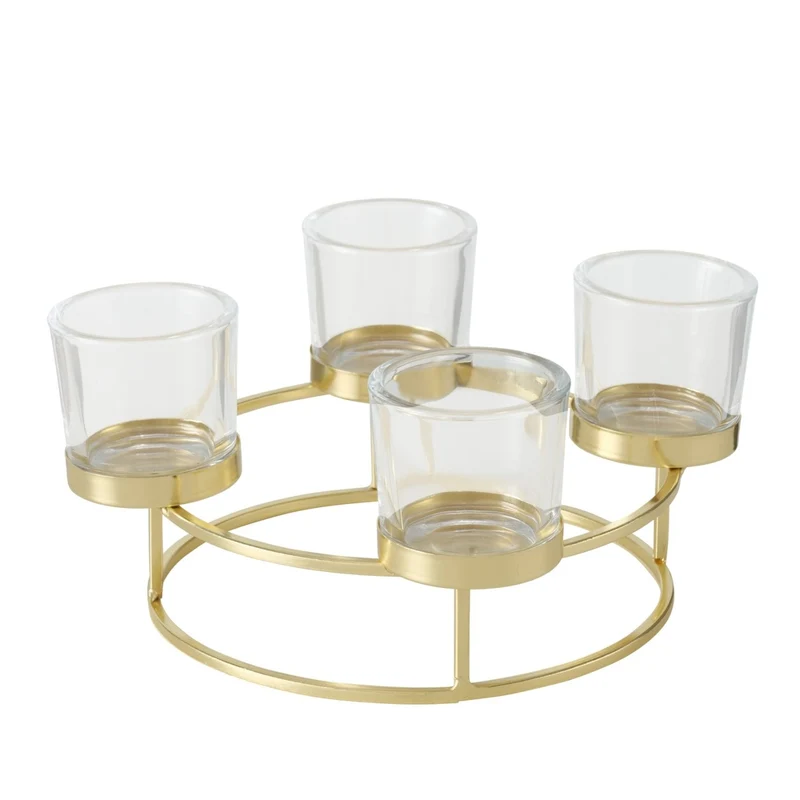 Boltze Circlo Windlicht Glas 26 x 12 cm