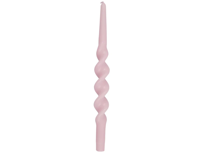 Greengate Kerze semi twisted pale pink large 2 Stück