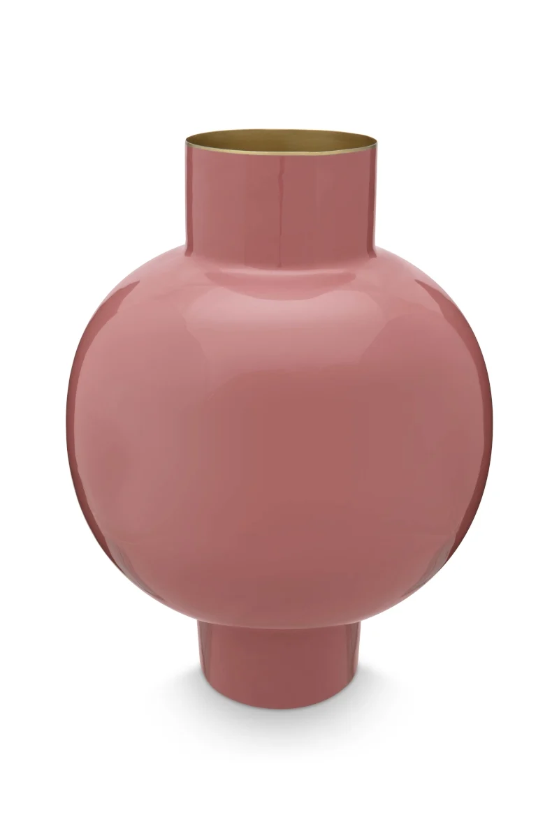PIP STUDIO Vase Metal groß pink 31,5 x 42 cm