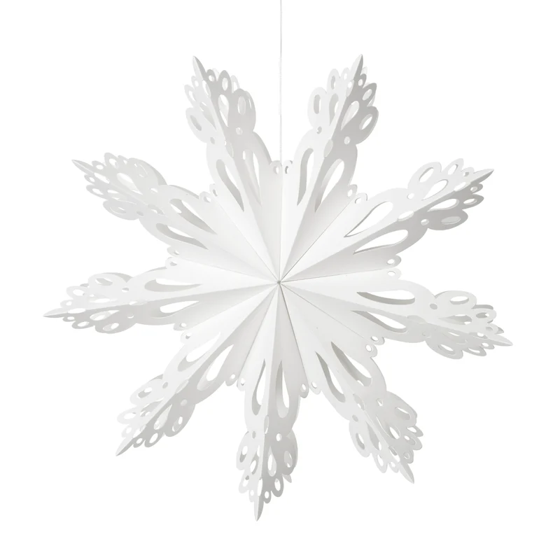 Broste Copenhagen SNOWFLAKE Papierhänger M white 30 cm