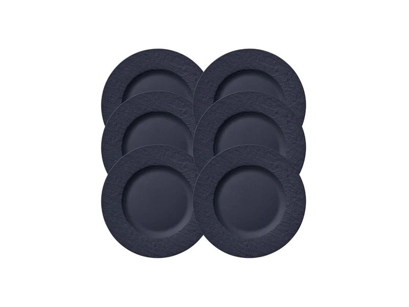 Villeroy & Boch Manufacture Rock Frühstücksteller 22 cm Set6