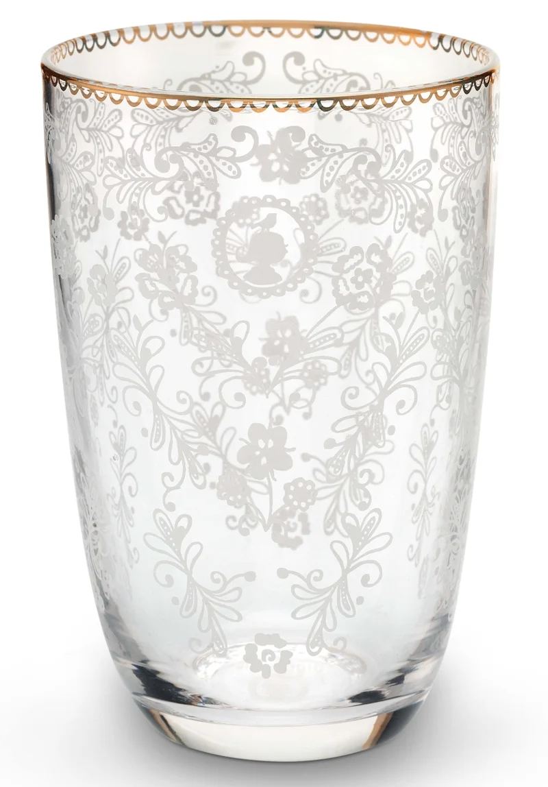 PIP STUDIO Floral Clear Longdrinkglas 0,44l