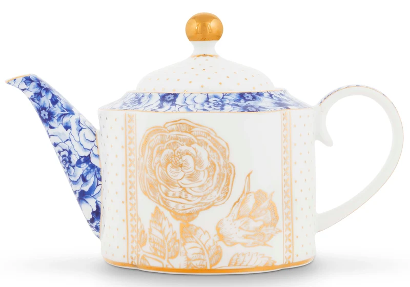 PIP STUDIO Royal White Teekanne klein 0,9 l