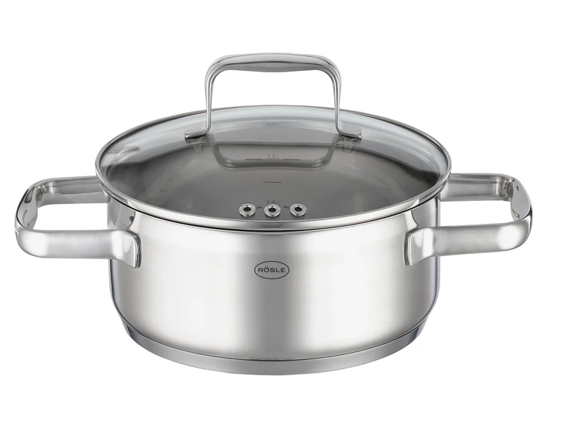 Rösle CHARM Edelstahl Bratentopf mit Deckel Ø20cm