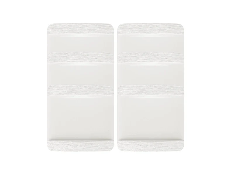 Villeroy & Boch Manufacture Rock blanc Speiseteller quadr. Set6