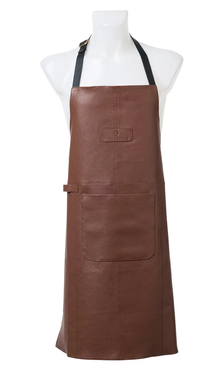 Zassenhaus Latzschürze Leder cognac