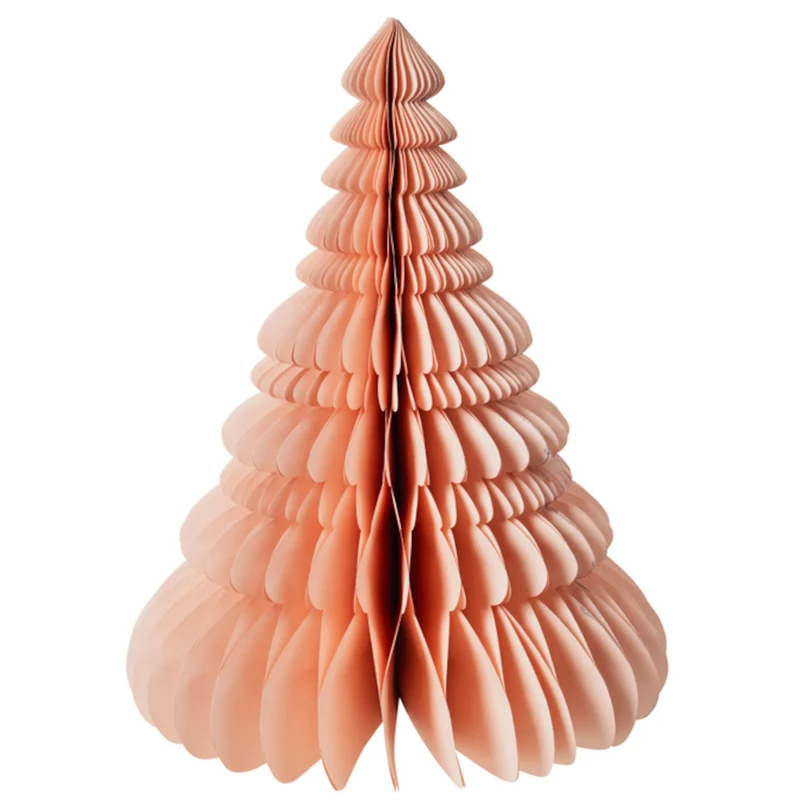 Broste Copenhagen BAUM Papier mit Silberglitzer dusty pink