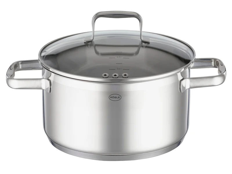 Rösle CHARM Edelstahl Kochtopf mit Deckel Ø24 cm