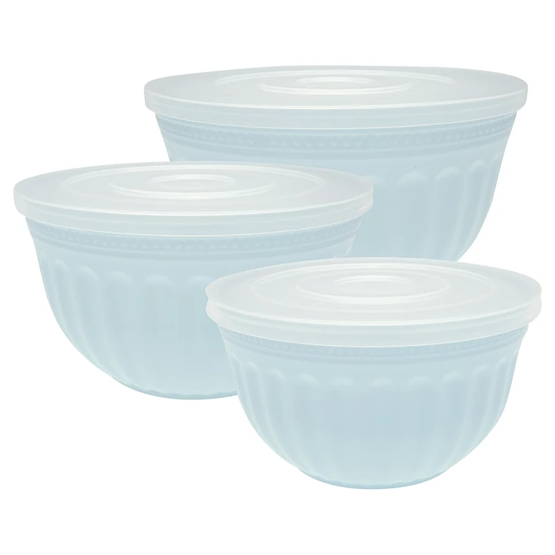 Greengate Alice Schüssel mit Deckel pale blue Set3