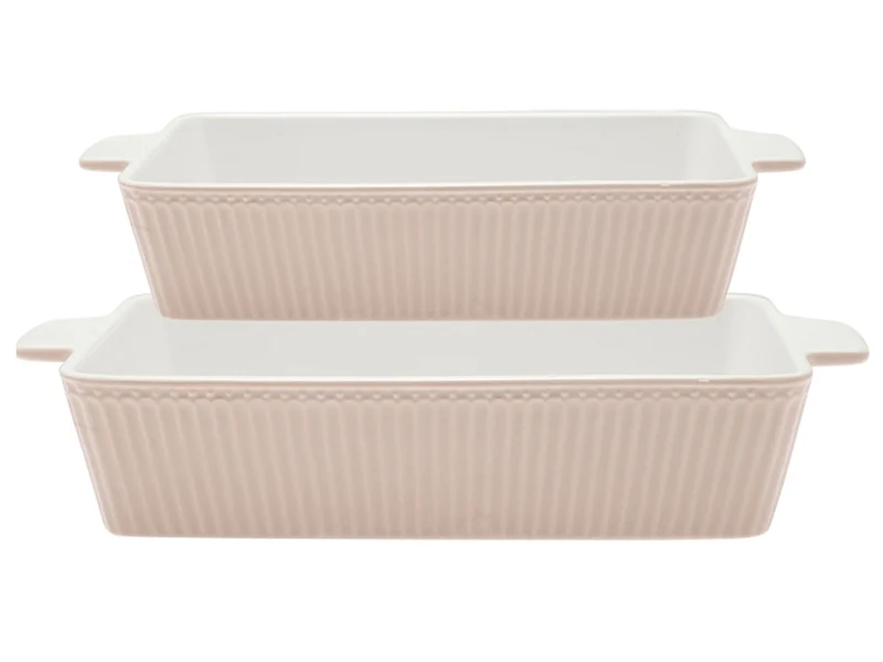 Greengate Alice Auflaufform creamy fudge Set2