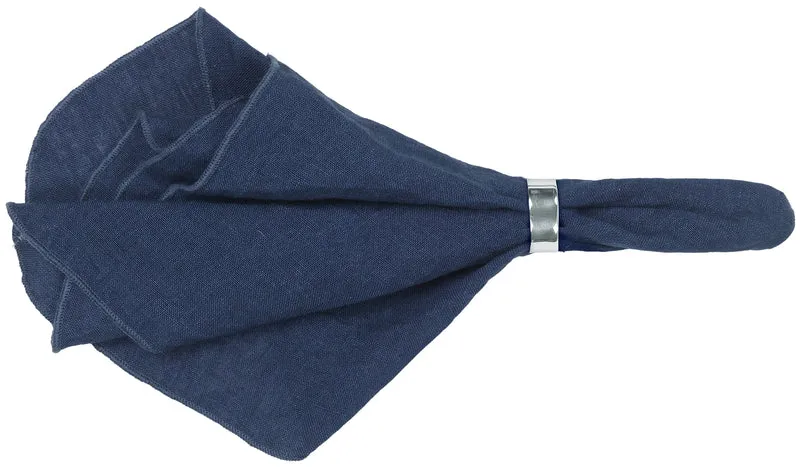 Broste Copenhagen Gracie Serviette Leinen Insignia Blue 45 x 45 cm