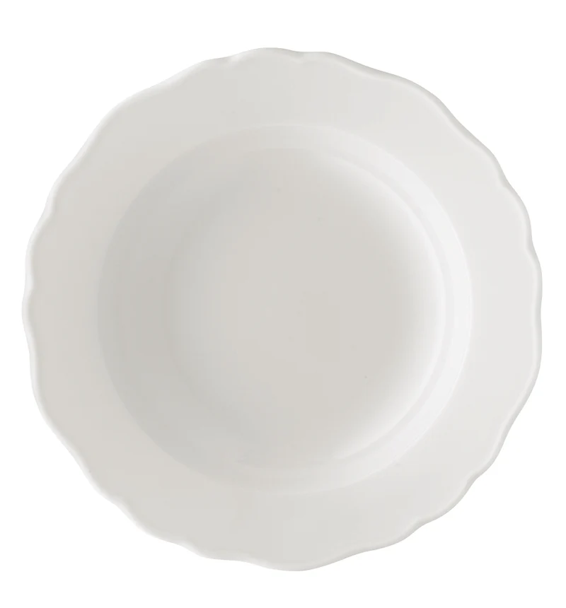 Hutschenreuther Maria Theresia Weiss Suppenteller 23 cm Fahne