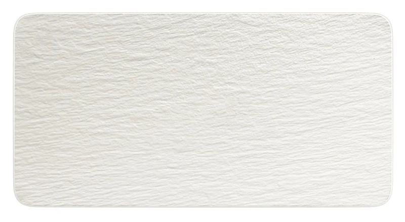 Villeroy & Boch Manufacture Rock blanc Servierplatte recht. 35 cm