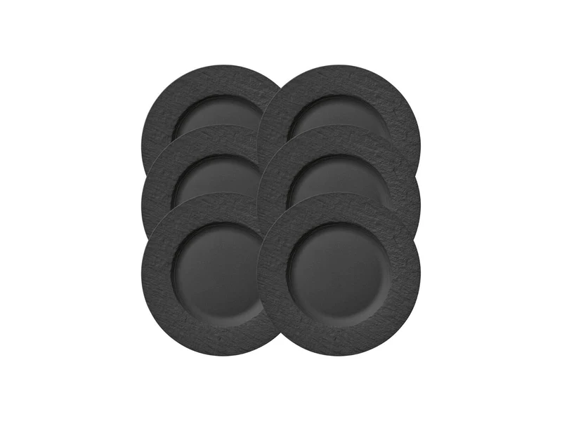 Villeroy & Boch Manufacture Rock Speiseteller 27 cm Set6