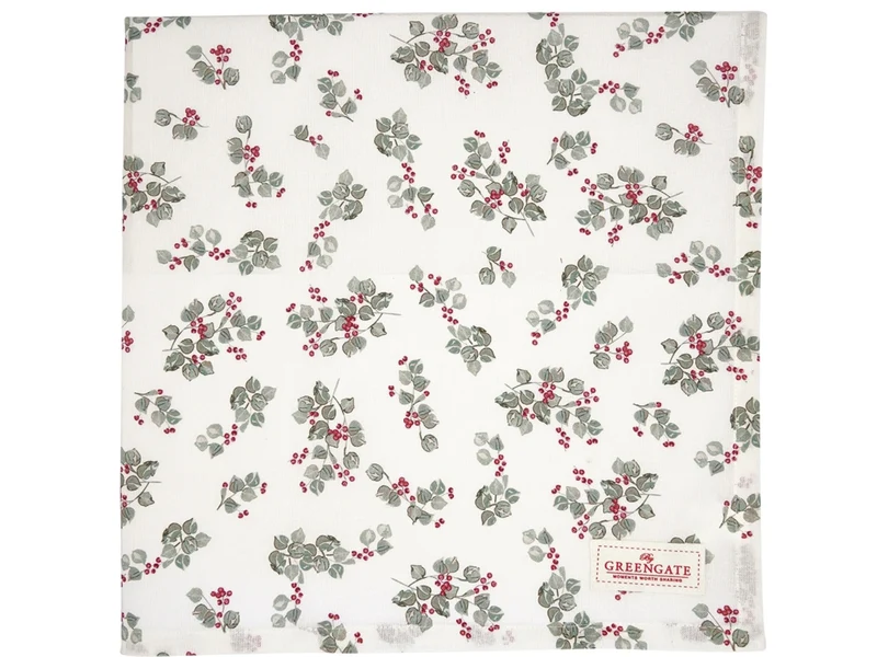 Greengate Scarlett Tischdecke white 150 x 150 cm