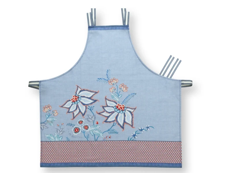 PIP STUDIO Flower Festival Schürze Blue 85 x 88 cm