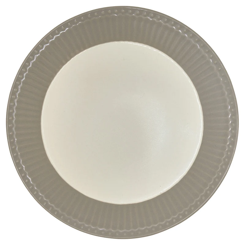 Greengate Alice Frühstücksteller warm grey 23 cm