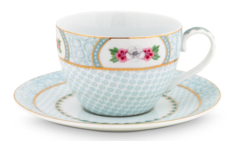 PIP STUDIO Blushing Birds Tasse mit Untertasse white 0,3l