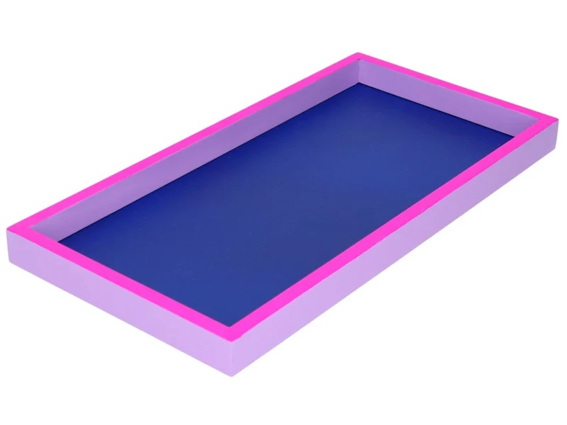 Giftcompany Neo Tablett rechteckig dunkelblau/neon lila/lila 30cm