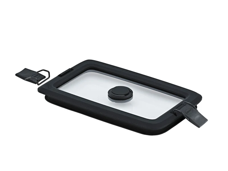 Rösle FLEXX 2GO Vakuumdeckel eckig mit Clips 18,6x11,7cm 0,6l