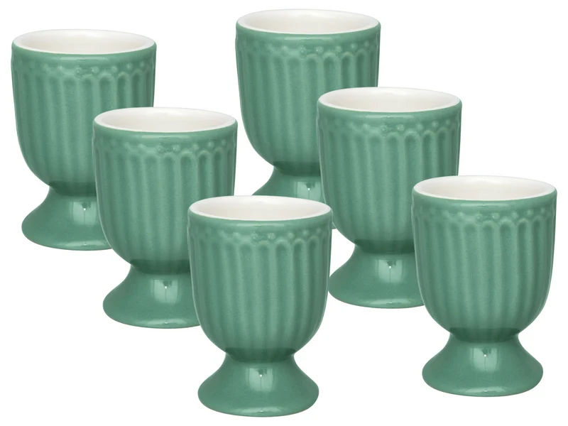 Greengate Alice Eierbecher dusty green 6,5 cm Set6