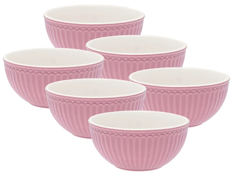 Greengate Alice Müslischale dusty rose 0,45 l Set6