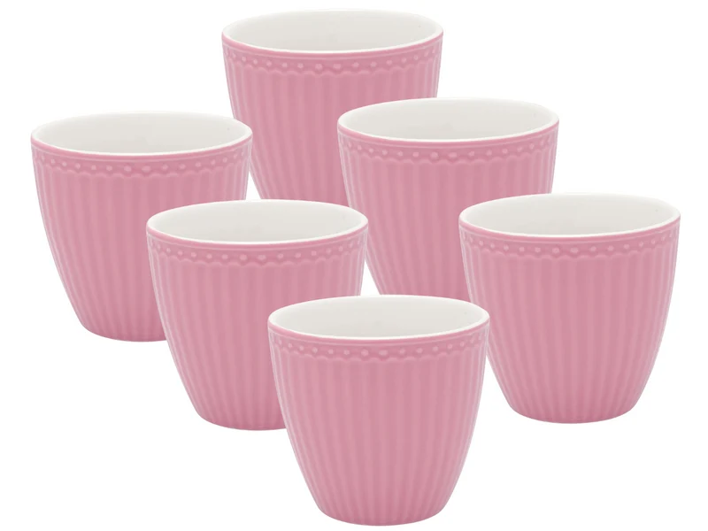 Greengate Alice Latte Cup dusty rose 0,3 l Set6