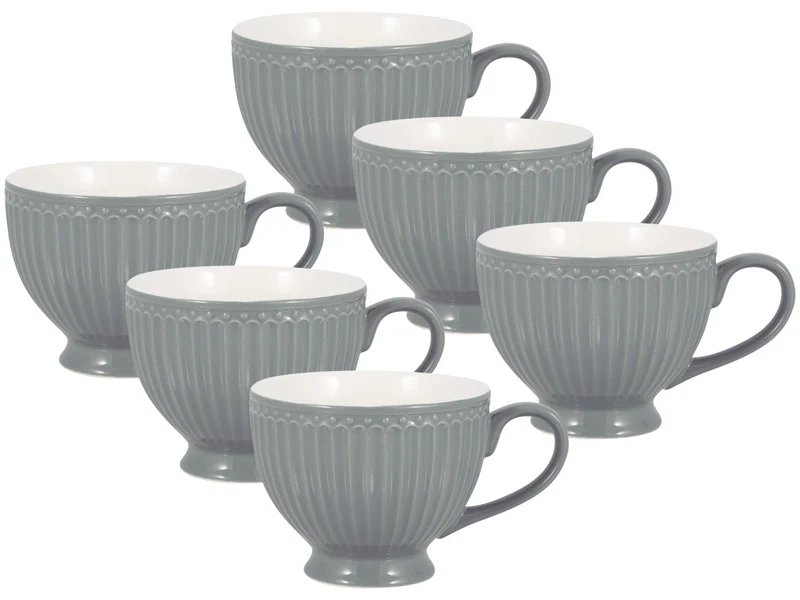 Greengate Alice Teetasse stone grey 0,4 l Set6