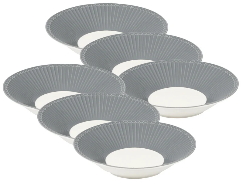 Greengate Alice Pastateller stone grey 23 cm Set6