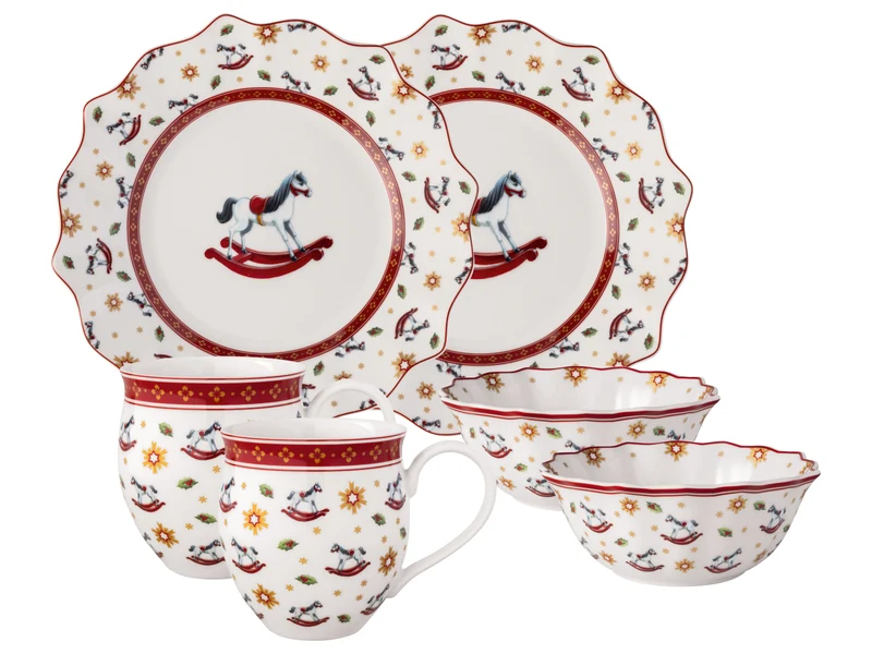 Villeroy & Boch Toy's Delight Frühstücks-Set für 2 Schaukelpferd 6tlg