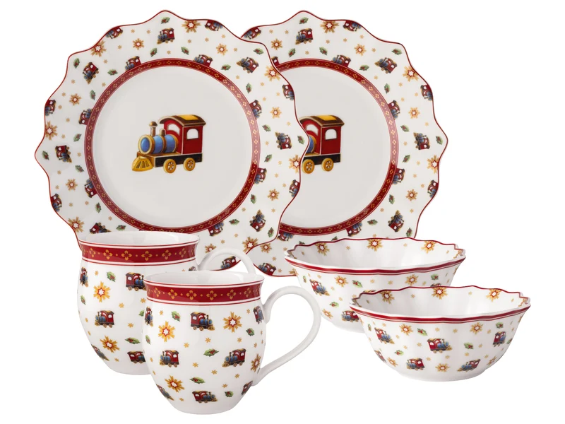 Villeroy & Boch Toy's Delight Frühstücks-Set für 2 Lokomotive 6tlg
