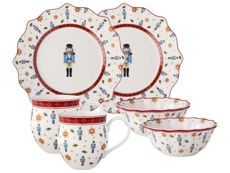Villeroy & Boch Toy's Delight Frühstücks-Set für 2 Nussknacker 6tlg