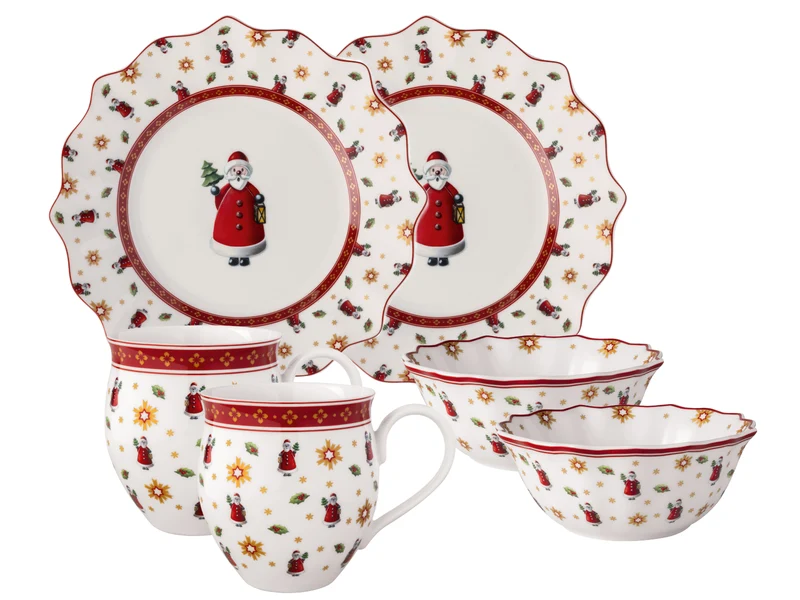 Villeroy & Boch Toy's Delight Frühstücks-Set für 2 Santa 6tlg