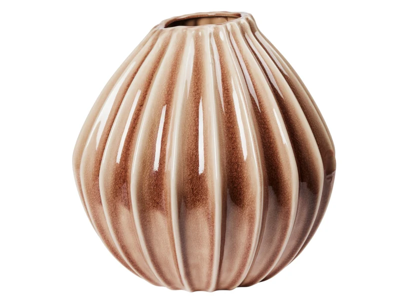 Broste Copenhagen Wide Vase Fawn braun XL 40cm