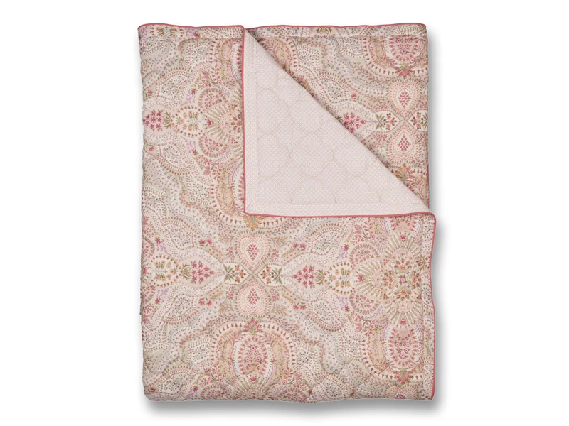 Pip Studio Moon Flower Decke hellrosa 220x260cm (1 Stück)